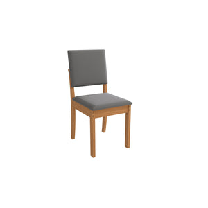 Juego Comedor Kappesberg 1.6m con 4 Sillas Luna Canela/Gris