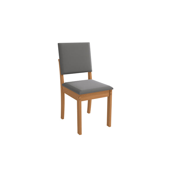 Juego Comedor Kappesberg 1.6m con 4 Sillas Luna Canela/Gris