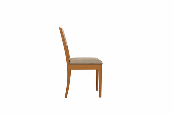 Comedor 120cm 4 Sillas Madera Maciza Kappesberg Roble/Fendi