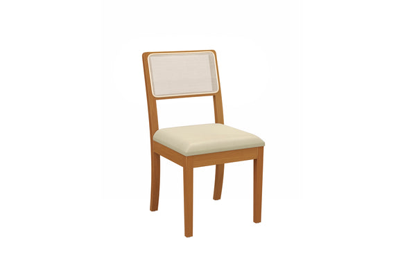 Comedor 160cm 6 Sillas Madera Maciza Kappesberg Roble/Arena