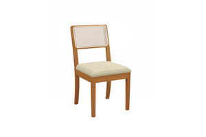 Comedor 120cm 4 Sillas Madera Maciza Kappesberg Roble/Arena