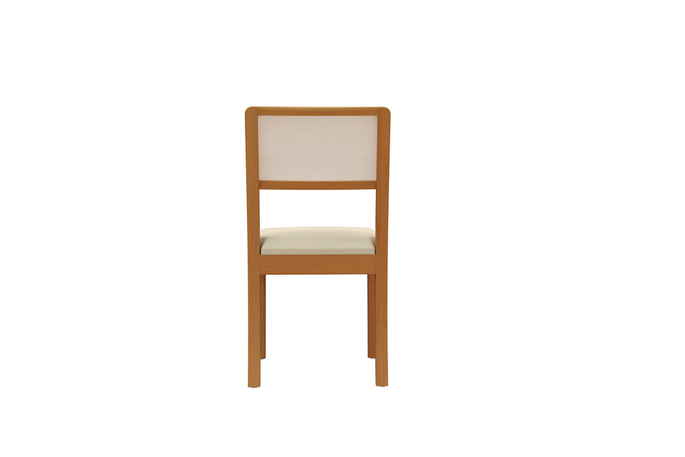 Comedor 160cm 4 Sillas Madera Maciza Kappesberg Roble/Arena