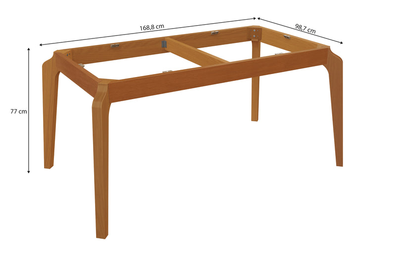 Mesa Comedor 160cm Madera Maciza Kappesberg Roble/Off White