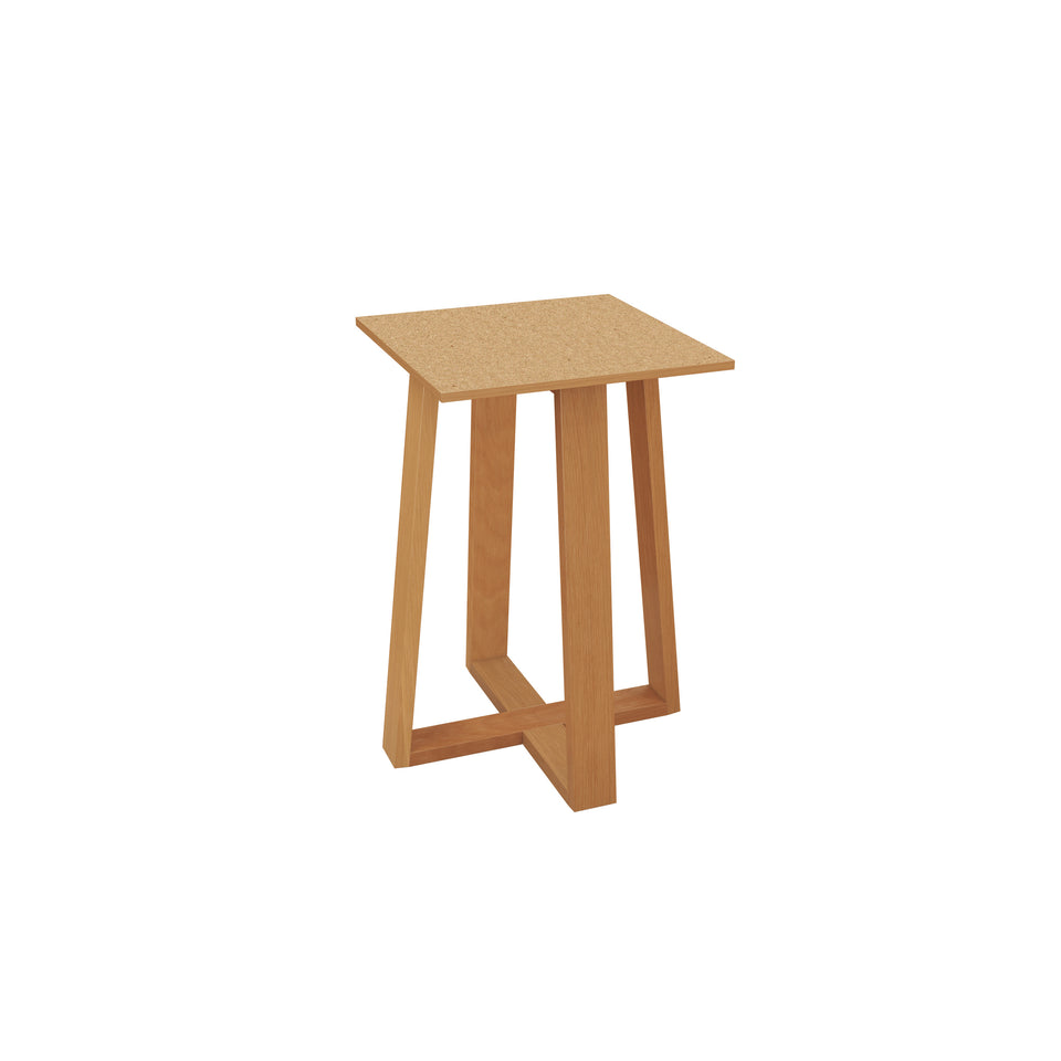 Mesa Comedor 120cm Madera Maciza Kappesberg Roble/Off White