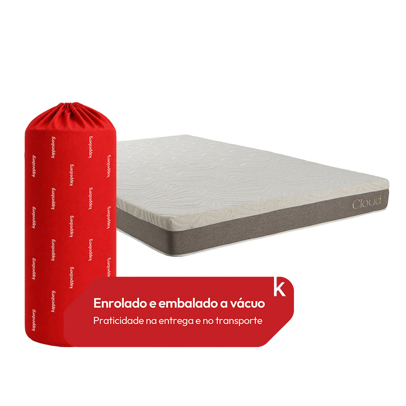 Colchón Matrimonial Espuma En Caja 138x188 Kappesberg Gris