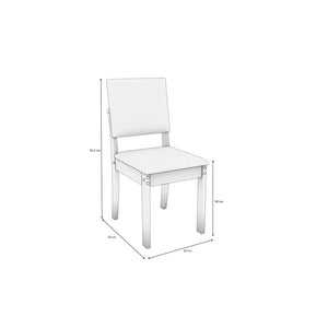 Juego Comedor Kappesberg 1.6m con 6 Sillas Luna Canela/Beige
