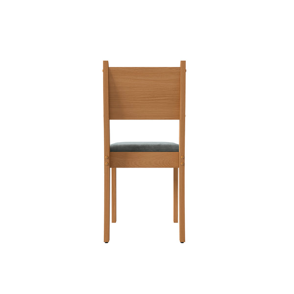 Juego Comedor Kappesberg 1.6m con 6 Sillas Cora Canela/Gris