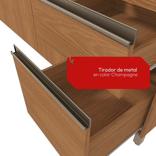 Cocina Integral Kappesberg Luna 192.5cm Canela Sin Tarja