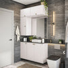 Vanitory Baño Kappesberg 120cm MDF Con Aéreos Blanco