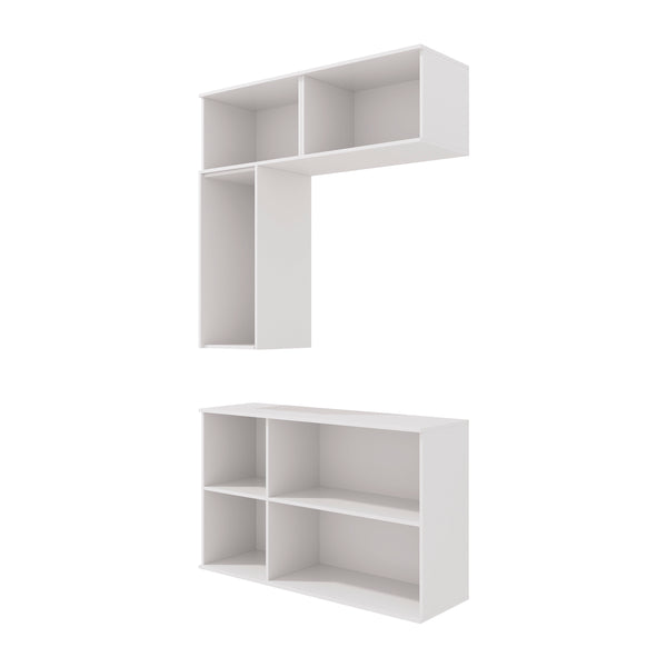 Vanitory Baño Kappesberg 120cm MDF Blanco y Verde