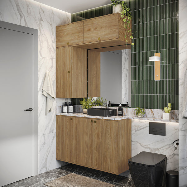 Vanitory Baño Kappesberg 120cm MDF Marrón