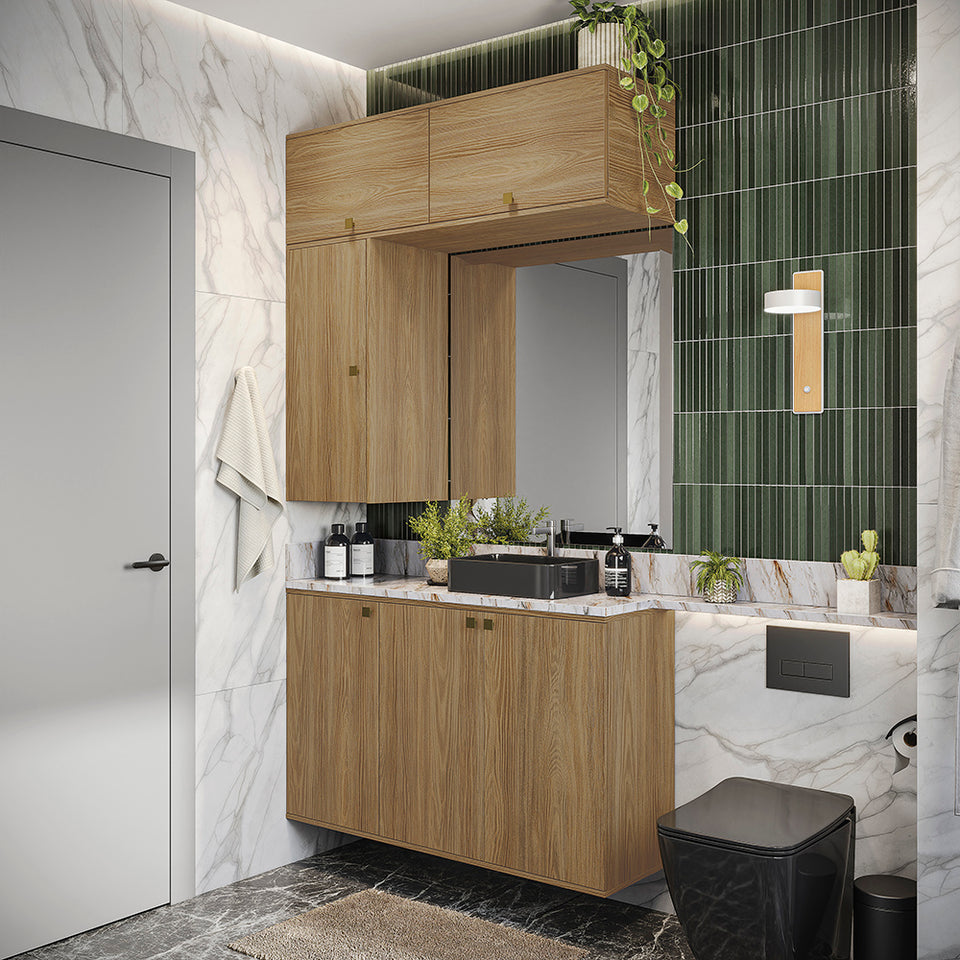 Vanitory Baño Kappesberg 120cm MDF Marrón