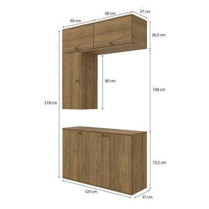 Vanitory Baño Kappesberg 120cm MDF Marrón