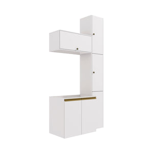 Vanitory Baño Kappesberg 116cm MDF Con Aéreos Blanco