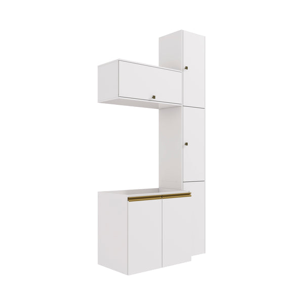 Vanitory Baño Kappesberg 116cm MDF Con Aéreos Blanco