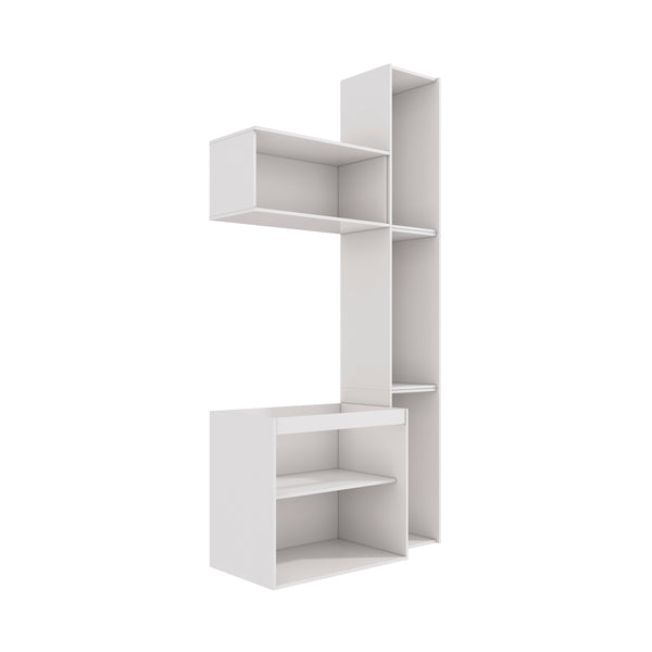 Vanitory Baño Kappesberg 116cm MDF Con Aéreos Blanco y Azul