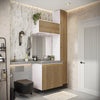 Vanitory Baño Kappesberg 116cm MDF Blanco y Marrón