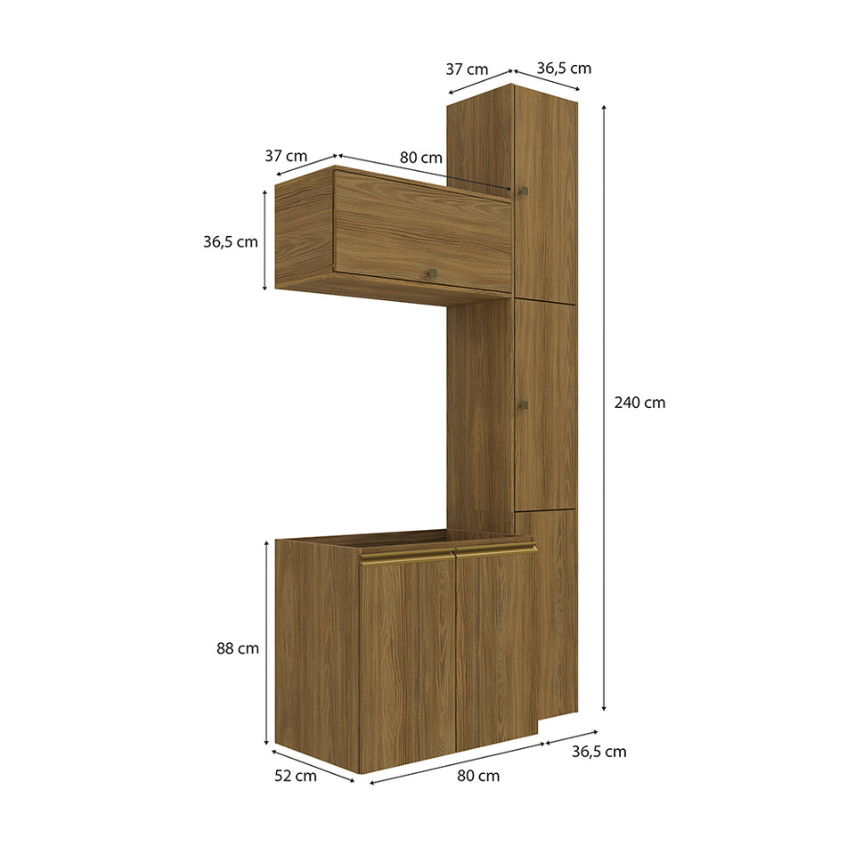 Vanitory Baño Kappesberg 116cm MDF Marrón