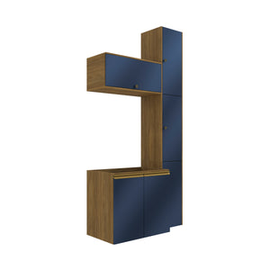 Vanitory Baño Kappesberg 116cm MDF Marrón y Azul