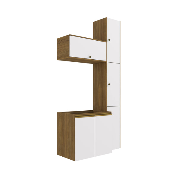 Vanitory Baño Kappesberg 116cm MDF Marrón y Blanco