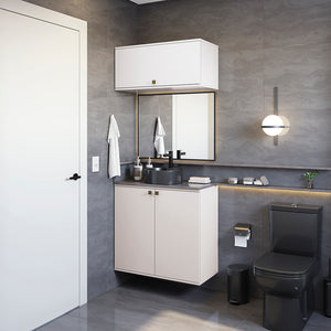 Vanitory Baño Kappesberg 80cm MDF Con Aéreos Blanco