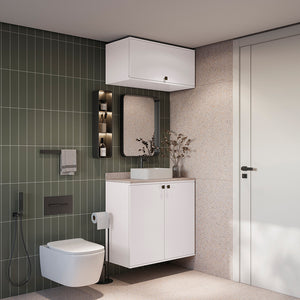 Vanitory Baño Kappesberg 80cm MDF Con Aéreos Blanco