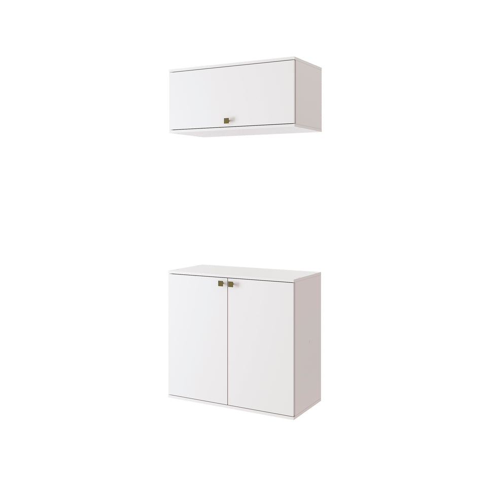 Vanitory Baño Kappesberg 80cm MDF Con Aéreos Blanco