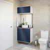 Vanitory Baño Kappesberg 80cm MDF Blanco y Azul