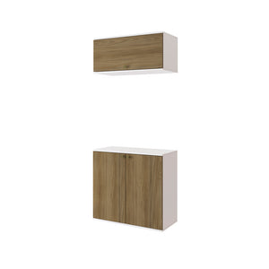 Vanitory Baño Kappesberg 80cm MDF Blanco y Marrón