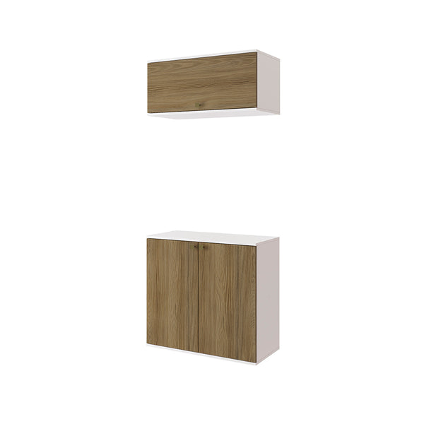 Vanitory Baño Kappesberg 80cm MDF Blanco y Marrón