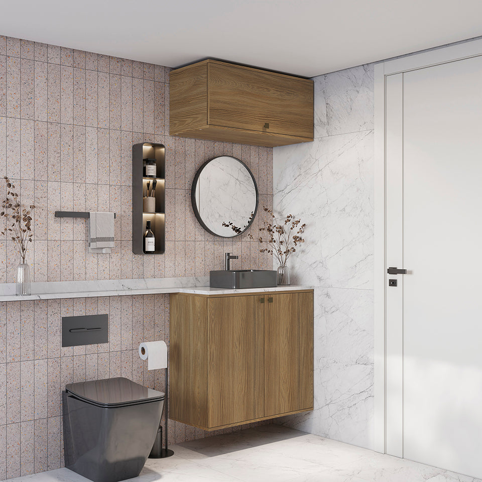 Vanitory Baño Kappesberg 80cm MDF Marrón
