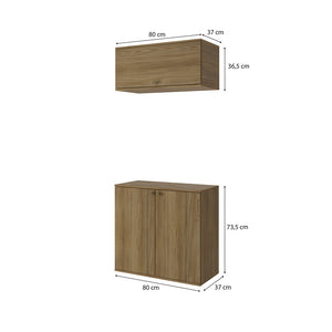 Vanitory Baño Kappesberg 80cm MDF Marrón