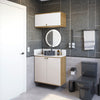 Vanitory Baño Kappesberg 80cm MDF Marrón y Blanco