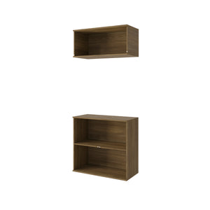 Vanitory Baño Kappesberg 80cm MDF Marrón y Blanco