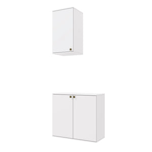 Vanitory Baño Kappesberg 80cm MDF Con Aéreos Blanco
