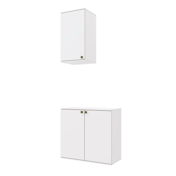 Vanitory Baño Kappesberg 80cm MDF Con Aéreos Blanco