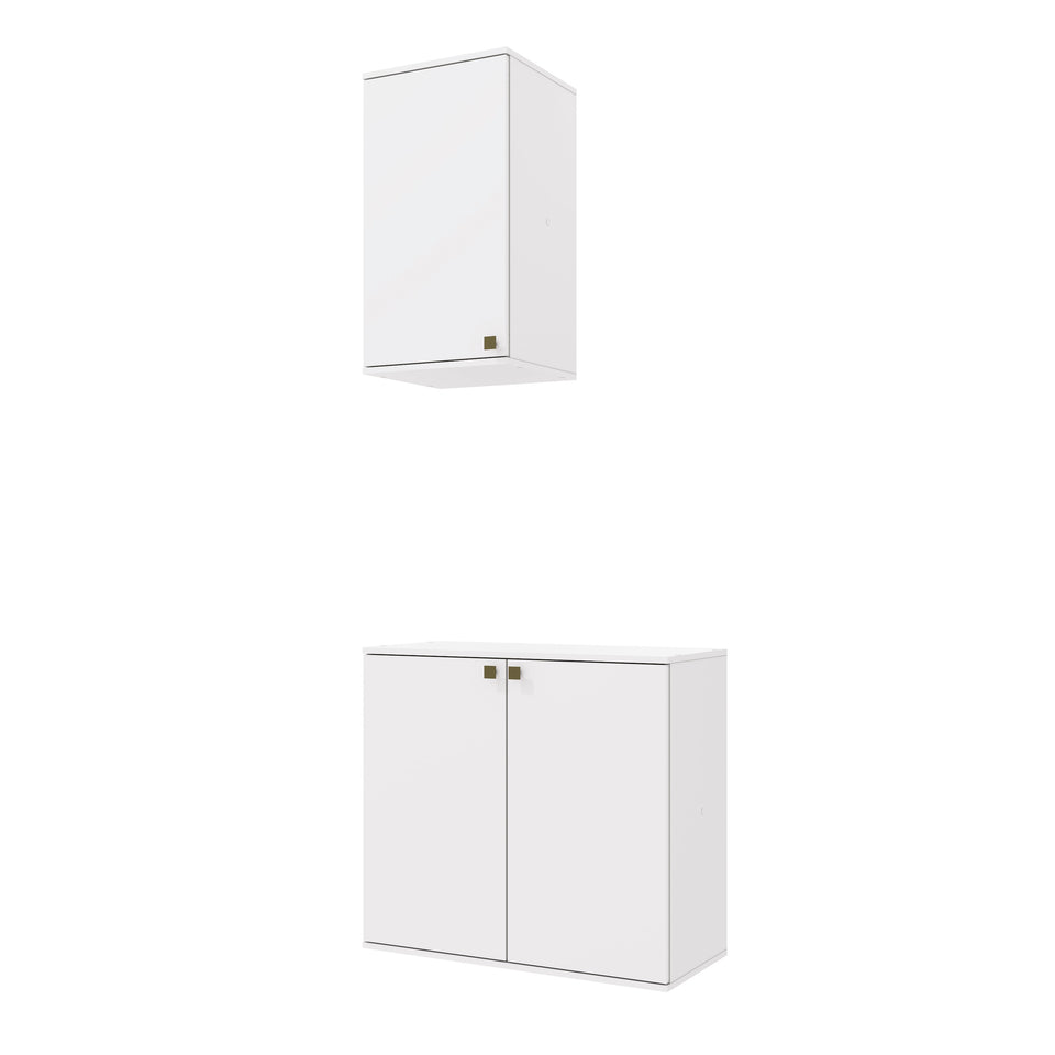 Vanitory Baño Kappesberg 80cm MDF Con Aéreos Blanco