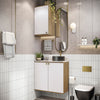 Vanitory Baño Kappesberg 80cm MDF Marrón y Blanco
