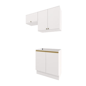 Lavadero Kappesberg 140cm MDF Con Aéreos Blanco
