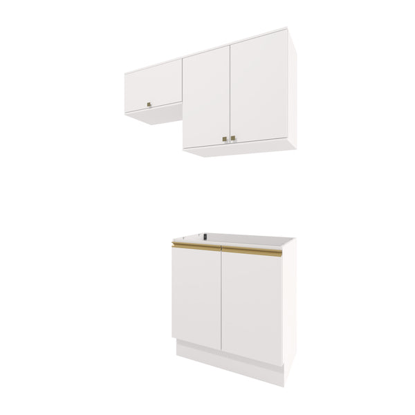 Lavadero Kappesberg 140cm MDF Con Aéreos Blanco
