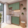 Lavadero Kappesberg 140cm MDF Con Aéreos Marrón y Verde