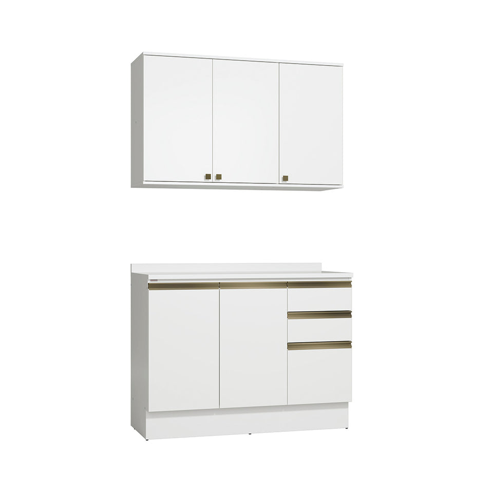 Alacena Cocina Kappesberg 120cm MDF 5 Puertas Blanco