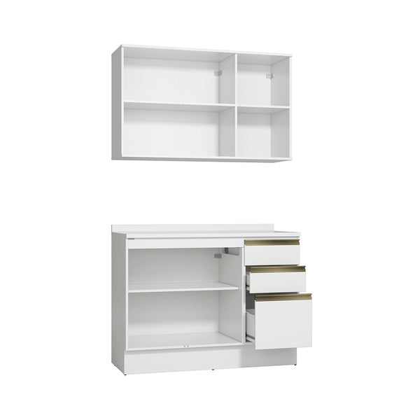 Alacena Cocina Kappesberg 120cm MDF 5 Puertas Blanco
