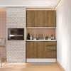 Alacena Cocina Kappesberg 120cm MDF 5 Puertas Blanco/Marrón