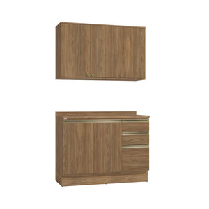 Alacena Cocina Kappesberg 120cm MDF 5 Puertas Marrón