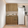 Alacena Cocina Kappesberg 120cm MDF 5 Puertas Marrón