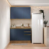 Alacena Cocina Kappesberg 120cm MDF 5 Puertas Marrón y Azul