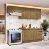 Cocina Completa 240cm MDF 3 Cajones Kappesberg Marrón
