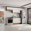 Cocina Completa 280cm MDF 3 Cajones Kappesberg Marrón/Blanco