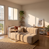 Sofá Modular 2 Piezas 170cm Bouclé Kappesberg Capuccino